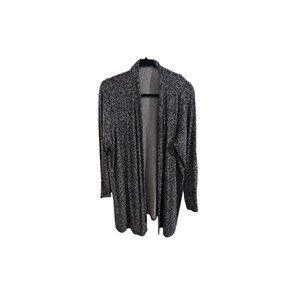 J. Jill Black/White Wearever Collection Cardigan PXL